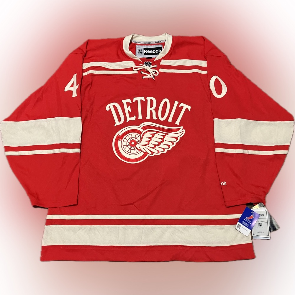 NWT Detroit Red Wings Zetterberg 2014 Winter Classic Reebok NHL Hockey Jersey 2X